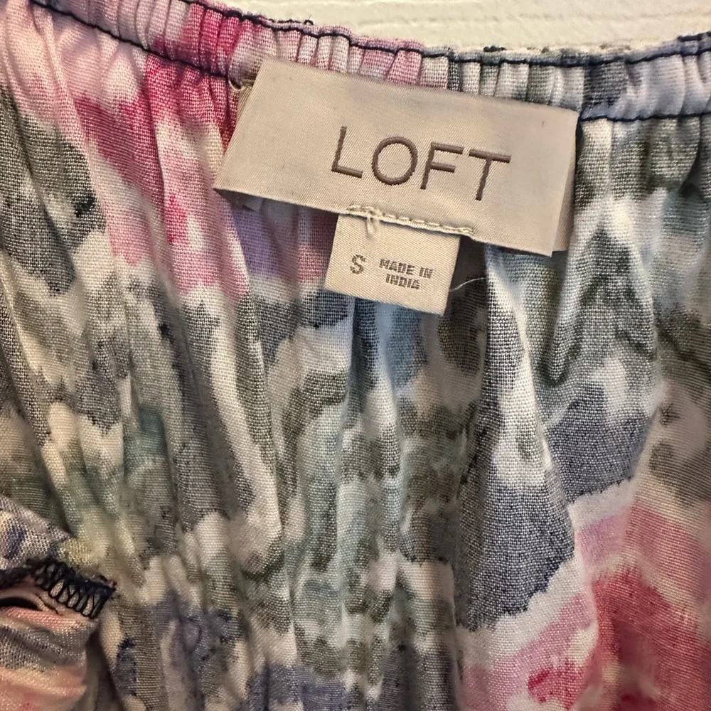 Loft Floral Ruffle Maxi Dress - Picture 2 of 2